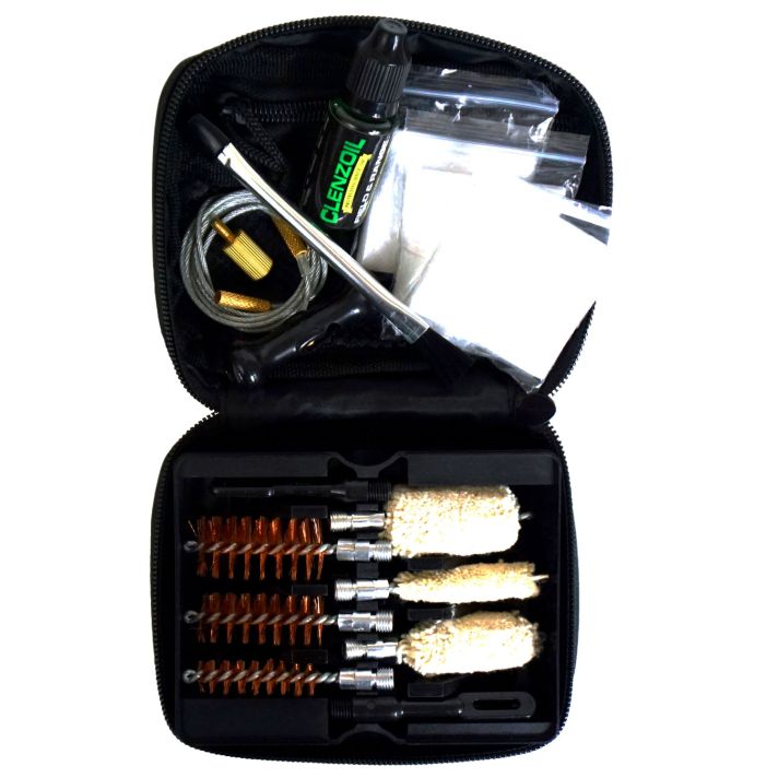 Clenzoil 2465 Field & Range Cleaning Kit Multi-Gauge Shotgun/12 Pieces Black