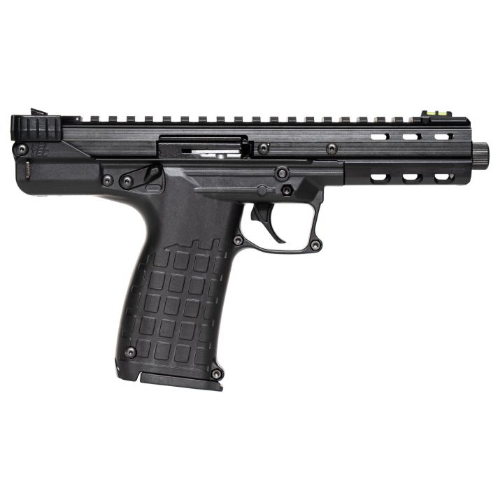 Kel-Tec CP33BLK CP3322 LR 33+1 5.50" All Black Ported/Threaded Barrel, Serrated/Optic Ready Slide, Polymer w/Picatinny Rail Frame, Black Polymer Grip Ambidextrous