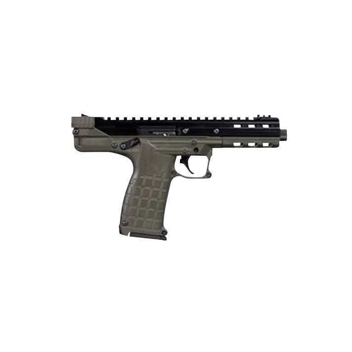 Kel-Tec CP33GRN CP3322 LR 33+1 5.50" Black Ported/Threaded Barrel, Serrated/Optic Ready Slide, Green Polymer w/Picatinny Rail Frame, Black Polymer Grip Ambidextrous