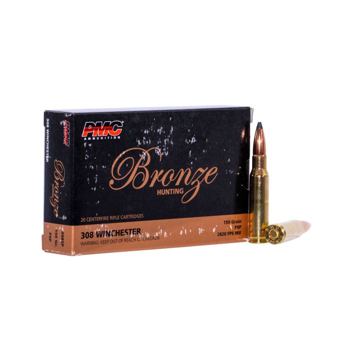 PMC 308SP Bronze308Win 150gr Pointed Soft Point 20 Per Box/10 Case