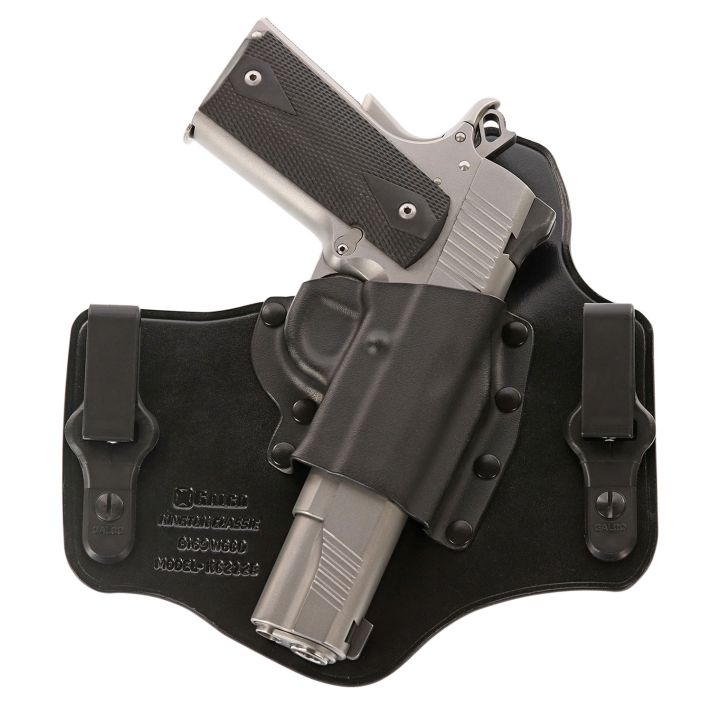 Galco KC600B KingTuk Classic IWB Black Kydex/Leather UniClip Compatible w/Glock 42 Belt 1.75" Wide Right Hand
