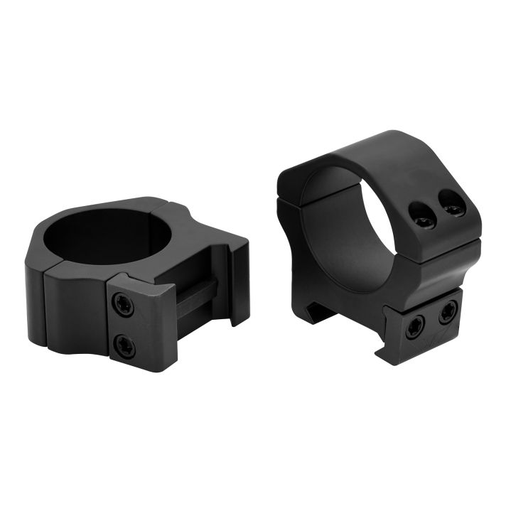 Warne 500M Horizontal Rings Maxima Matte Black 1" Low 0 MOA