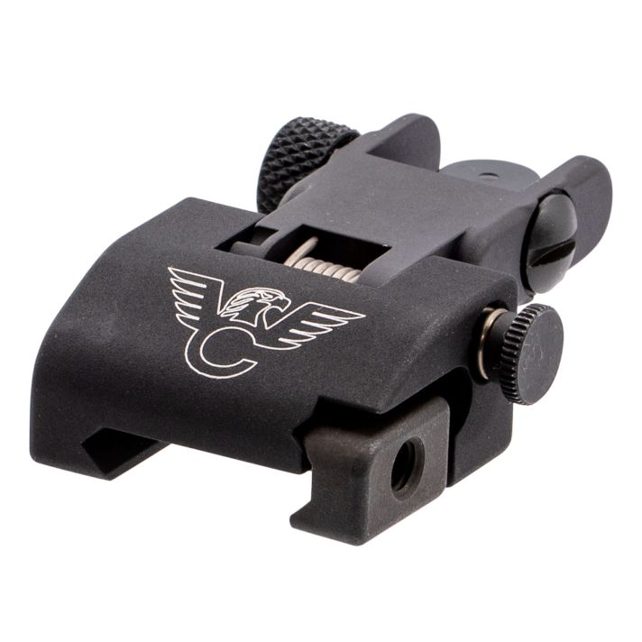 Wilson Combat TRQDSR Rear SightBlack Flip-Up for AR-15