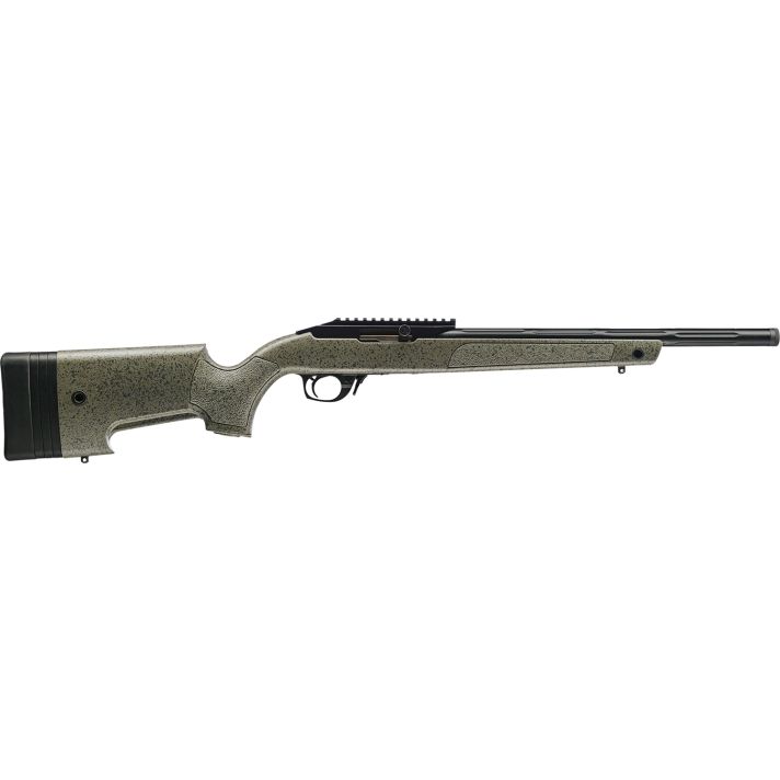 Bergara Rifles BXR001 BXR22 LR 10+1 16.50" Matte Blued Fluted Chromoly Steel Barrel, Matte Blued Aluminum Receiver, Black Speckled Green Synthetic Stock, Right Hand
