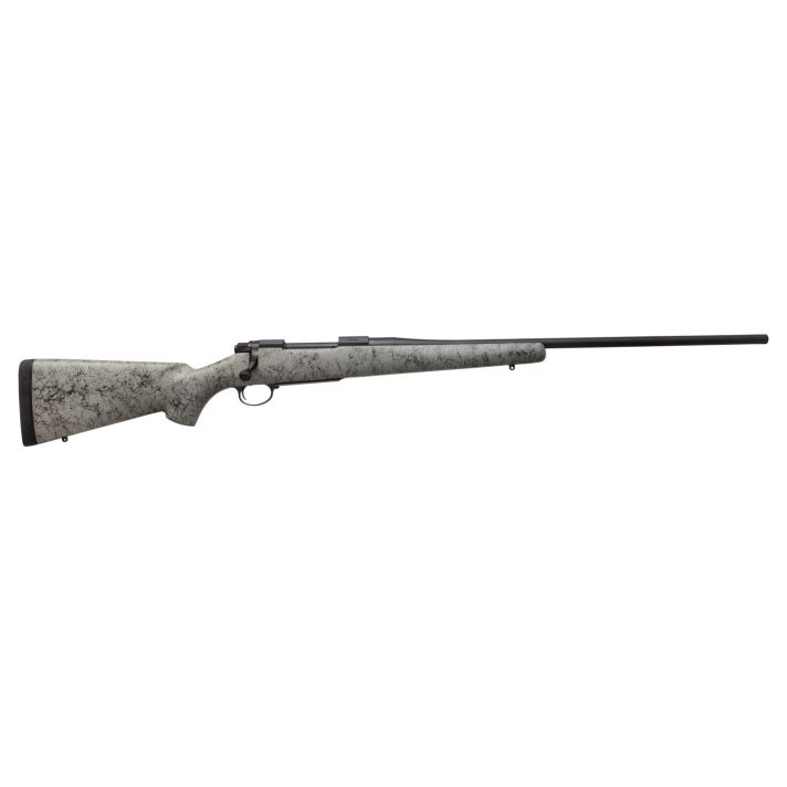 Nosler 39448 M48 Liberty 6.5 Creedmoor 4+1 24" Barrel, Graphite Black Cerakote Metal Finish, Gray Black Webbed Fixed Aramid Stock