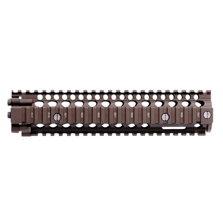 Daniel Defense 0100408020011 MK18 RIS II Handguard 9.55" 2-Piece, Free-Floating Style Made of 6061-T6 Aluminum with Flat Dark Earth Anodized Finish & Picatinny Rail for AR-15