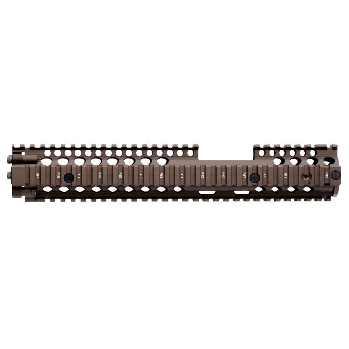 Daniel Defense 0100408030 M4A1 FSP RIS II Handguard 12.25" 2-Piece, Free-Floating Style Made of 6061-T6 Aluminum with Flat Dark Earth Anodized Finish & Picatinny Rail for AR-15