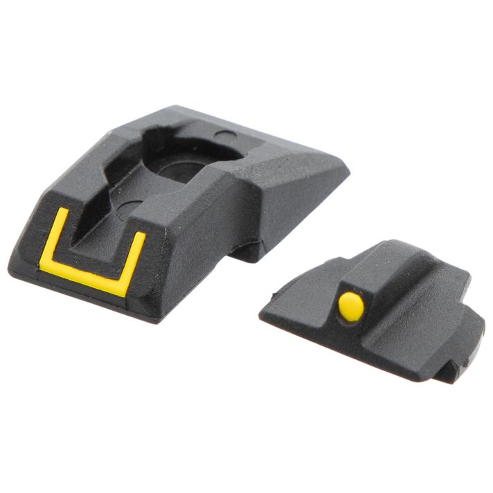 Ruger 90649 Security 9 Sight SetBlack/Yellow