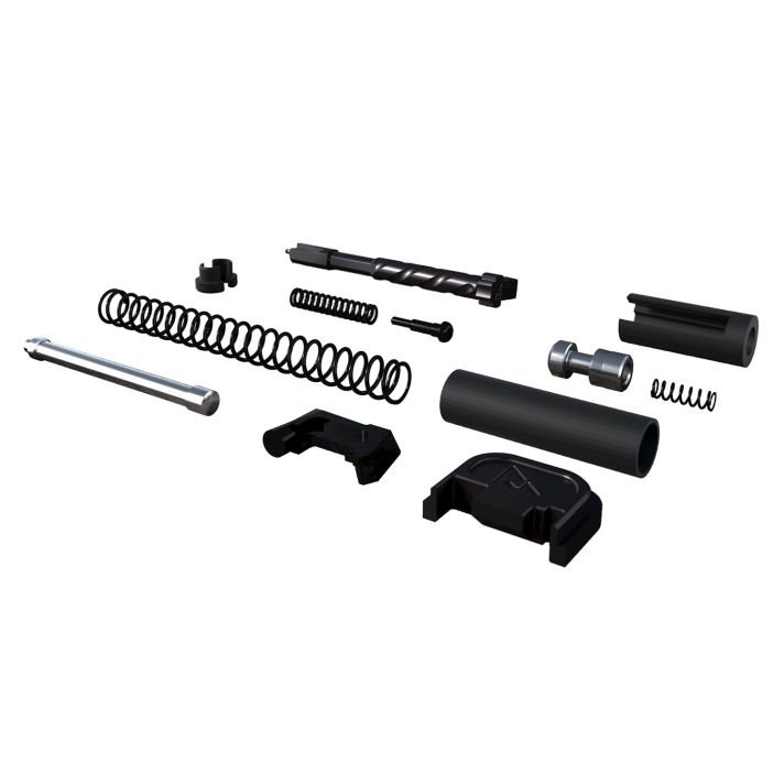Rival Arms RA42G001A Slide Completion KitFits Glock Gen3-4 9mm Luger Black PVD Stainless Steel