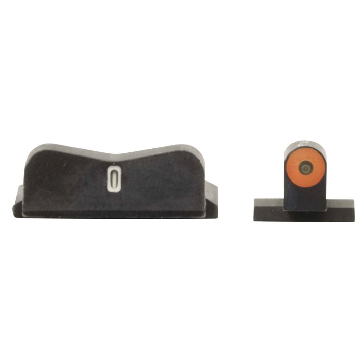 XS Sights SW0030S5N DXT2 Big Dot Night Sights- Smith and WessonBlack | Green Tritium Orange Outline Front Sight Green Tritium White Outline Bar Rear Sight