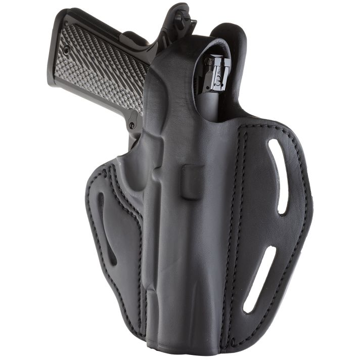 1791 Gunleather BHX1CLSBLR BHXOWB Size 01 Stealth Black Leather Belt Slide Fits 4"-5" 1911 Right Hand