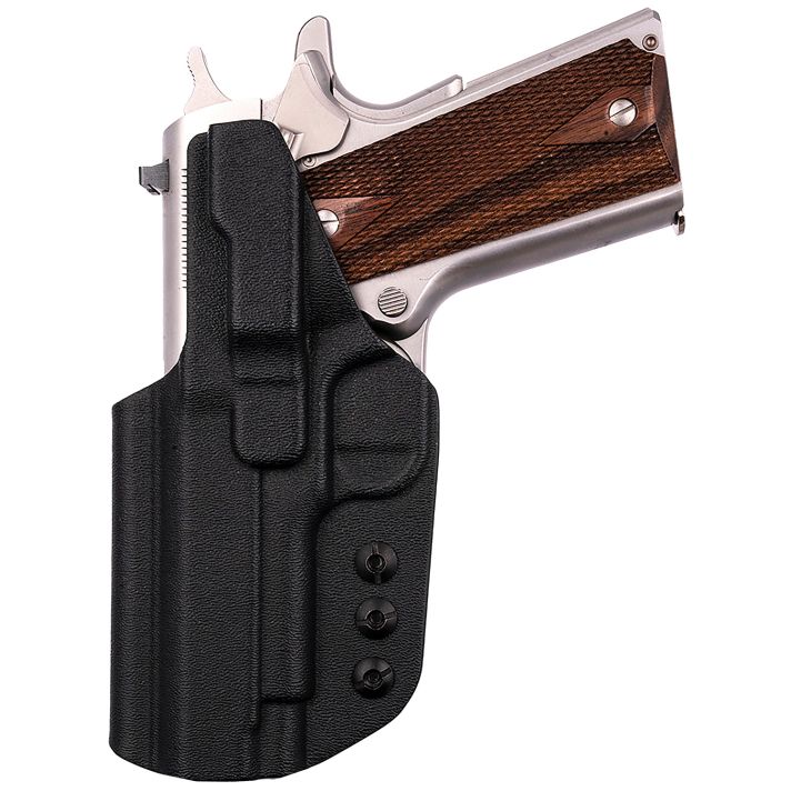 1791 Gunleather TACIWB1911BLKR Tactical KydexIWB Black Kydex Belt Clip Fits 1911 Government