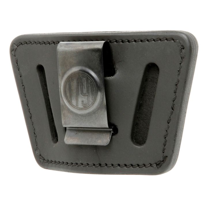 1791 Gunleather UIWSBLA UIWIWB/OWB Black Leather Belt Clip Fits Most Small-Mid Frame Autos Ambidextrous