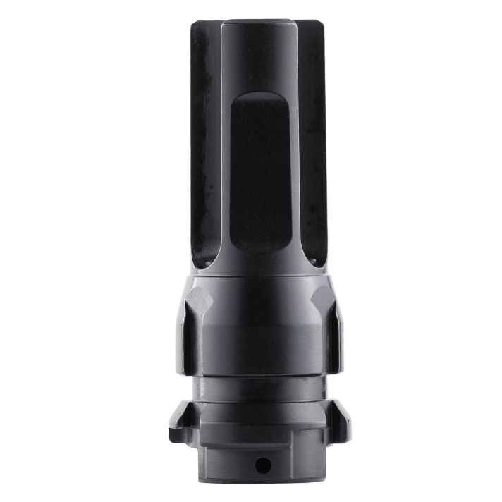 Dead Air DA302 Flash HiderBlack with 5/8"-24 tpi Threads & 2.70" OAL for 7.62mm Sandman Series, KeyMod Equipped Nomad-30 & Primal Suppressors