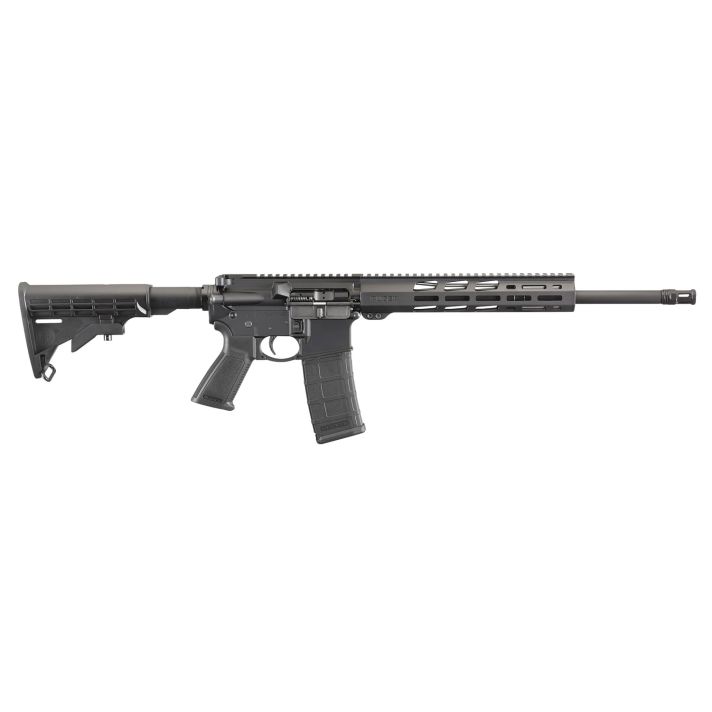 Ruger 8529 AR-5565.56x45mm 30+1 16.10" Threaded Heavy Barrel, Hard Coat Anodized Finish, 11" Free-Float Handguard, Black Synthetic 6 Position Stock, Polymer Grip, Magpul PMAG