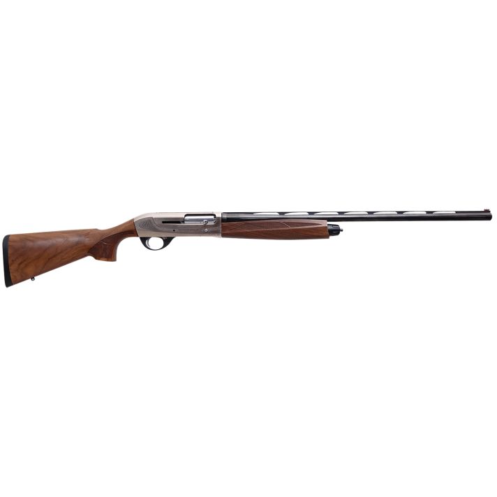 Weatherby ID22028MAG 18i Deluxe Full Size 20 Gauge Semi-Auto 3" 4+1 28" Black Vent Rib Barrel, Engraved Nickel Aluminum Receiver, Fixed Matte Walnut Stock, Right Hand