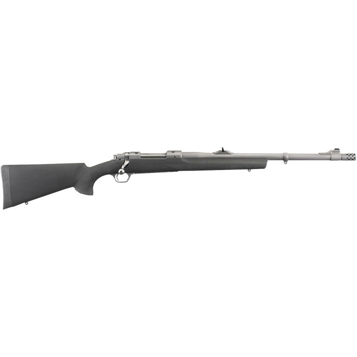 Ruger 57102 Hawkeye Alaskan Full Size 300 Win Mag 3+1 20" Matte Stainless Steel Threaded Barrel, Integral Scope Mounts Stainless Steel Receiver, Black Hogue OverMolded Synthetic Stock