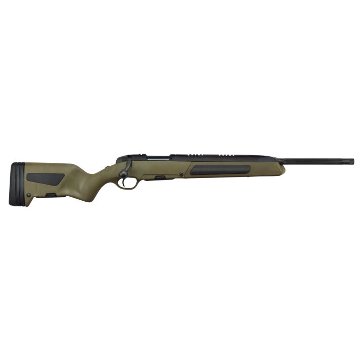 Steyr Arms 263473E Scout6.5 Creedmoor 5+1 19" Fluted/Threaded, Black Barrel/Rec, OD Green Stock, Integrated Base