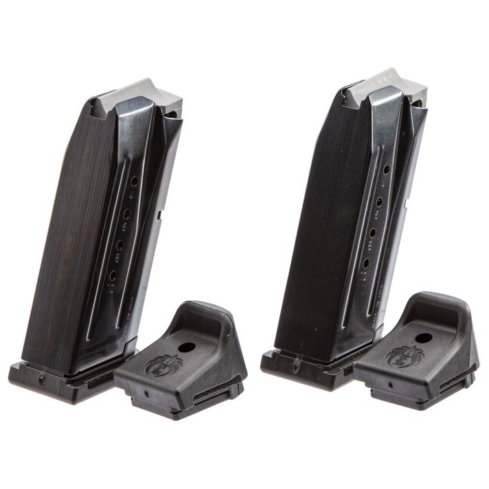 Ruger 90686 Security-9 Value Pack 10rd 9mm Luger Black Oxide Steel 2 Per Pack