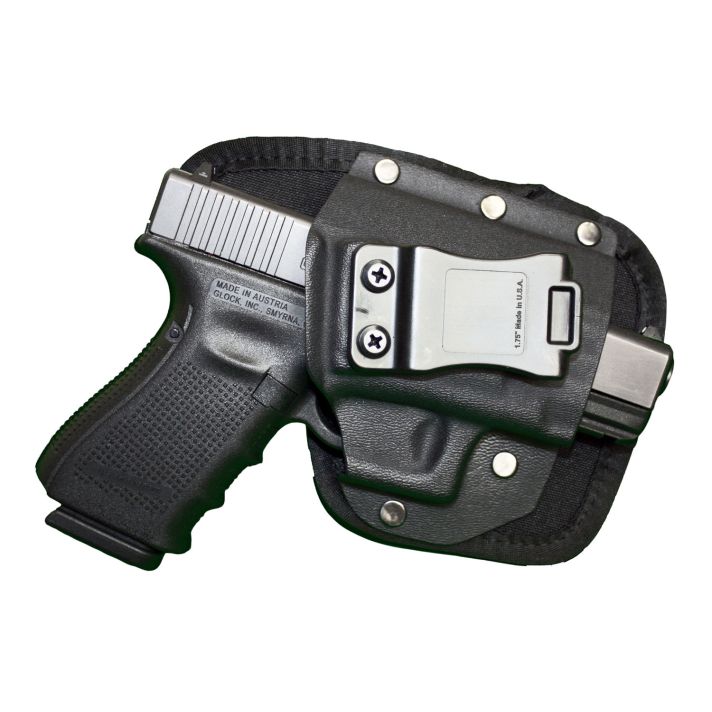 Crossfire Shooting Gear CRFEDCSA1SFR The EDCIWB Black Ballistic Nylon Belt Clip Fits Subcompact 2.50" Barrel Right Hand