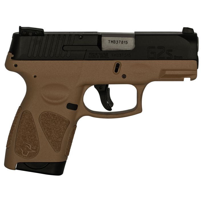 Taurus 1G2S931T G2S9mm Luger 7+1 3.26" Stainless Steel Barrel, Matte Black Serrated Steel Slide, Tan Polymer Frame w/Picatinny Rail, Tan Polymer Grip ,Right Hand