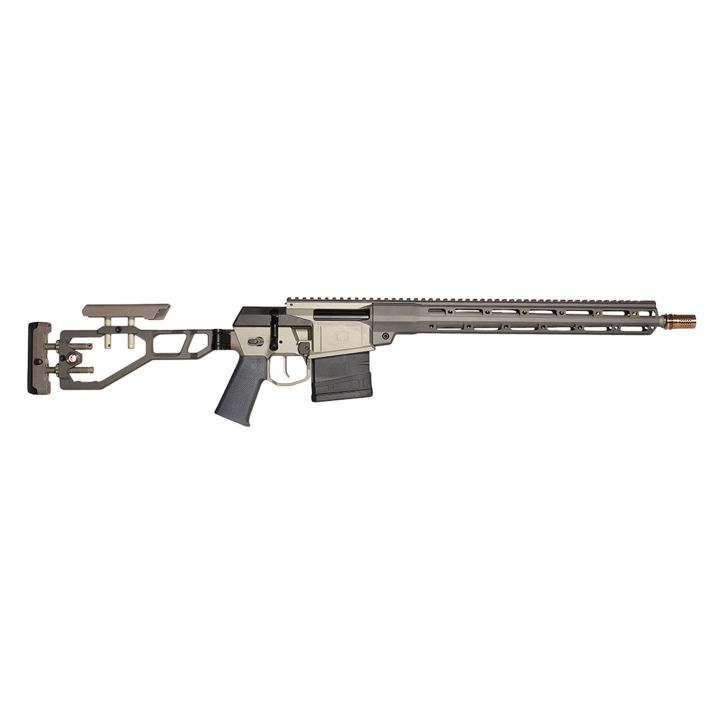 Q LLC FIX6516INGRY The Fix6.5 Creedmoor 10+1 16" Tapered Barrel, Gray, Fully Adjustable Folding Stock, Magpul K Grip, 15" Q-Sert Handgaurd, AR-10/SR-25 Mag, Cherry Bomb Brake, Ambi Controls