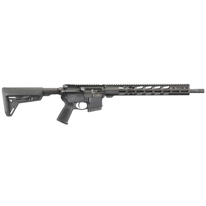 Ruger 8532 AR-556 MPR350 Legend 5+1 16.38" Threaded Barrel, Hard Coat Anodized Finish, 15" Free-Float Handguard, Magpul SL Buttstock On Mil-Spec Buffer Tube, Black Magpul Grip