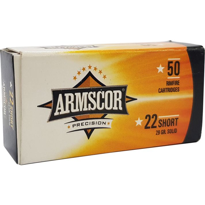 Armscor 50415 Precision22Short 29gr Solid Point 50 Per Box/100 Case