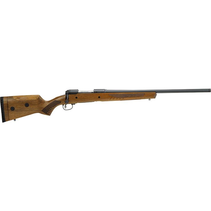 Savage Arms 57430 110 Classic Full Size 7mm Rem 3+1 24" Matte Black Threaded Barrel, Matte Black Drilled & Tapped Carbon Steel Receiver, Adj Comb & LOP Satin Walnut Stock, Right Hand
