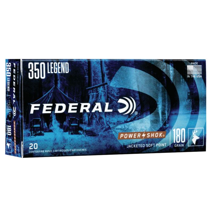 Federal 350LA Power-Shok350Legend 180gr Jacketed Soft Point 20 Per Box/10 Case
