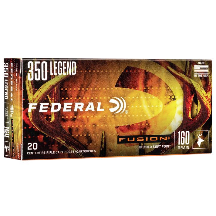 Federal F350LFS1 Fusion350Legend 160gr Bonded Soft Point 20 Per Box/10 Case