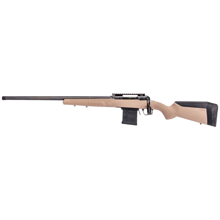Savage Arms 57524 110 Tactical Desert 6.5 Creedmoor 10+1 24", Matte Black Metal, Flat Dark Earth Fixed AccuStock with AccuFit, Left Hand