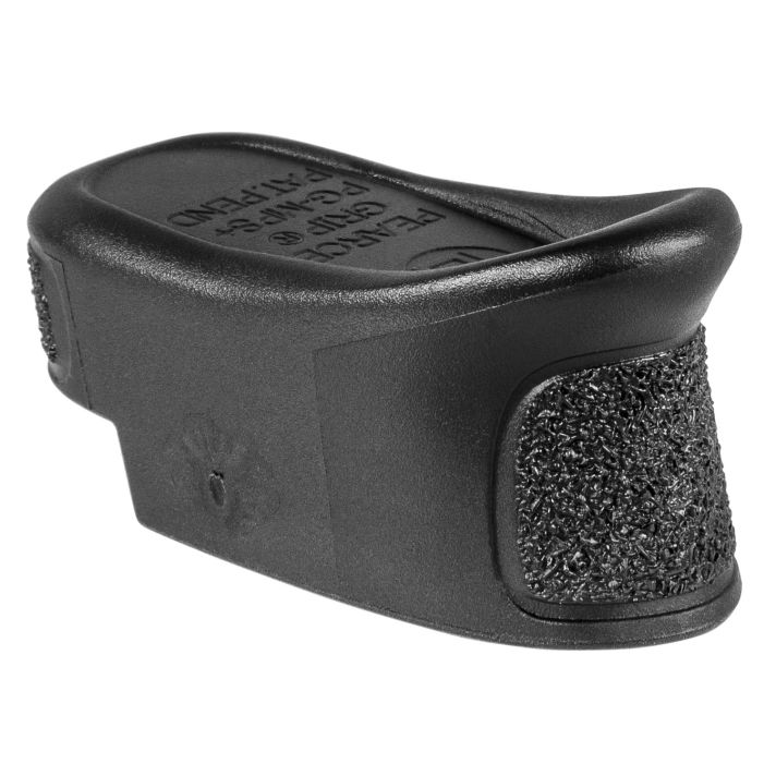 Pearce Grip PGMPS+ Magazine Extensionmade of Polymer with Texture Black Finish & 1" Gripping Surface for S&W M&P Shield, M&P Shield M2.0 (Adds 2rds 9mm Luger, 1rd 40 S&W)