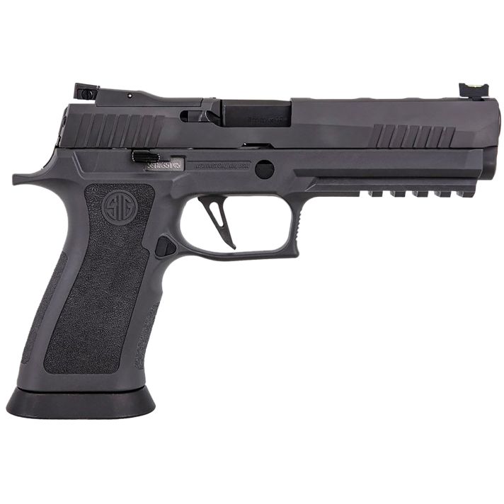 Sig Sauer 320X59LEGIONR2 P320 X-Five Legion 9mm Luger Caliber with 5" Barrel, 17+1 Capacity, Overall Legion Gray Cerakote Finish, Picatinny Rail Frame, Serrated Slide & Legion Gray TXG Grip