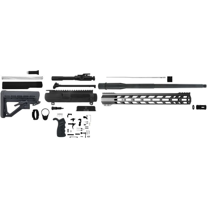 TacFire SSRK308LPK18BN AR Build Kit Rifle 308 Win AR-10 Black Nitride Aluminum 5/8"-24 tpi *Sports South Exclusive.