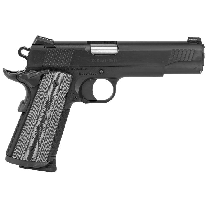 Colt Mfg O1080CCU CCU Government 45 ACP 8+1 5" Stainless National Match Barrel, Matte Black DLC Serrated Stainless Steel Slide & Frame, Black Scalloped G10 Grip, Ambidextrous