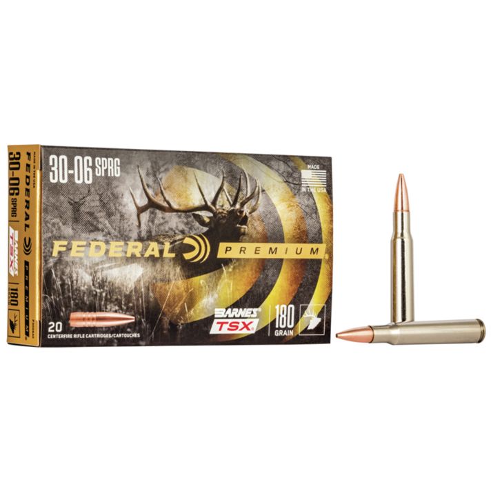 Federal P3006AE Premium30-06Springfield 180gr Barnes TSX 20 Per Box/10 Case