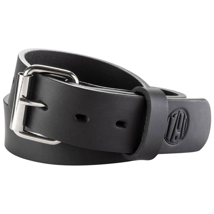 1791 Gunleather BLT014448SBLA 01Gun Belt Stealth Black Leather 44/48 1.50" Wide Buckle Closure