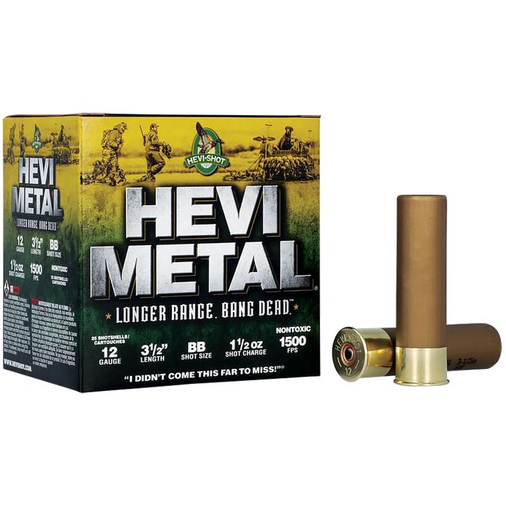 HEVI-Metal HS38588 HEVI-Metal Longer Range 12Gauge 3.50" 1 1/2oz BBShot 25 Per Box/10 Case
