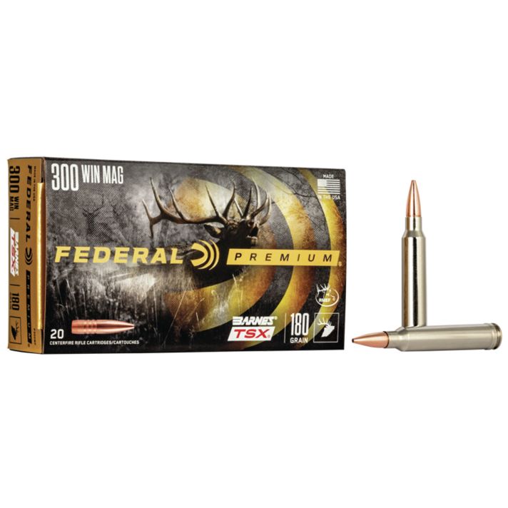 Federal P300WP Premium300WinMag 180gr Barnes TSX 20 Per Box/10 Case
