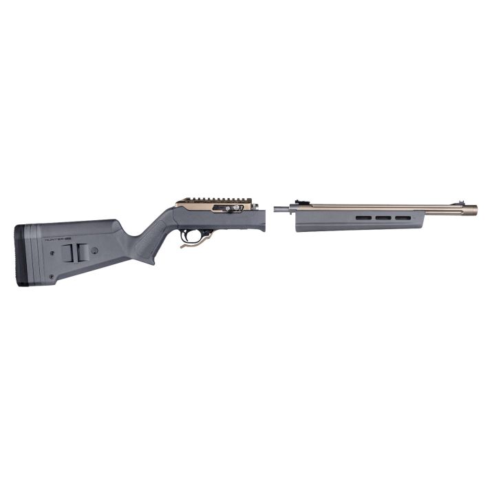 Magpul MAG760-GRY Hunter X-22 Stock Fixed Adjustable Comb Stealth Gray Synthetic for Ruger 10/22 Takedown
