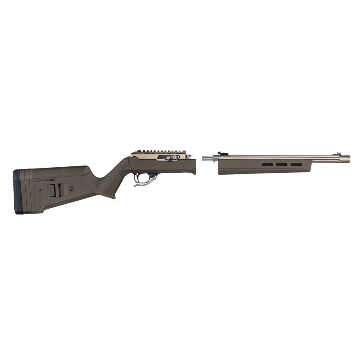 Magpul MAG760-ODG Hunter X-22 Stock Fixed w/Adjustable Comb OD Green Synthetic for Ruger 10/22 Takedown