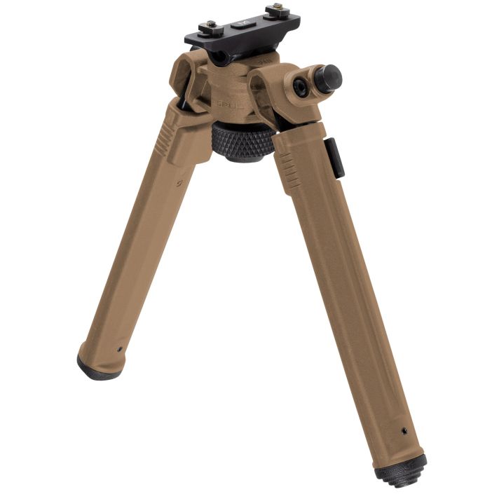 Magpul MAG933-FDE BipodM-LOK Attachment, Flat Dark Earth Mil-Spec Anodized Aluminum,6.80-10.30" Vertical Adjustment, Rubber Feet for AR-Platform