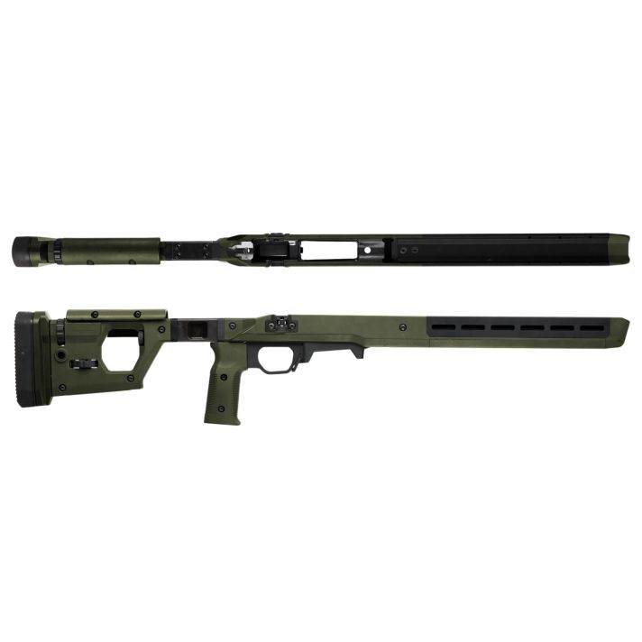 Magpul MAG997-ODG Pro 700 Stock Fixed w/Aluminum Bedding OD Green Synthetic for Remington 700 SA