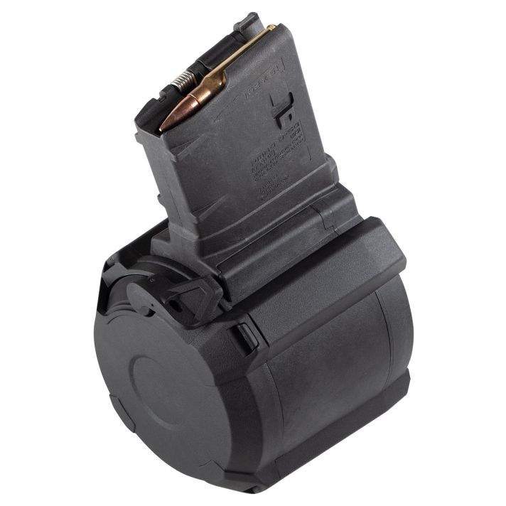 Magpul MAG993-BLK PMAG GEN M3 50rd Drum 308 Win/7.62x51mm NATO Fits AR-10/M110/SR25 Black Polymer
