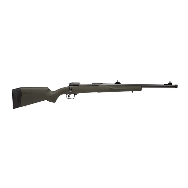 Savage Arms 57534 110 Hog Hunter Full Size 350 Legend 4+1 18" Matte Black Threaded Barrel, Carbon Steel Drilled & Tapped Receiver, AccuFit w/Adj Comb & LOP OD Green Synthetic Stock, Right Hand