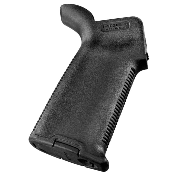 Magpul MAG416-BLK MOE+ Grip Black Polymer w/OverMolded Rubber Textured Finish Fits AR-15/AR-10/M16/M4/M110/SR25