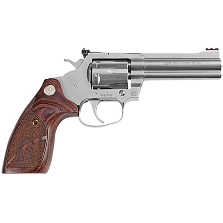 Colt Mfg KCOBRASB4TS King Cobra Target 357 Mag 6 Shot 4.25" Matte Stainless Barrel, Cylinder & Steel Frame. Altamont Wood Grip