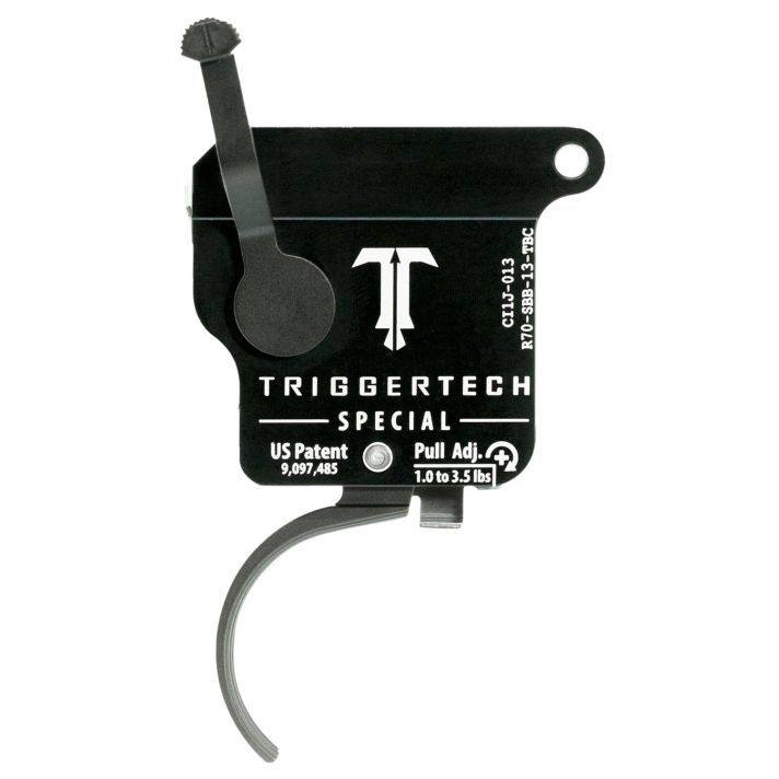 TriggerTech R70SBB13TBC SpecialSingle-Stage Traditional Curved Trigger with 1-3.50 lbs Draw Weight for Remington 700 Right