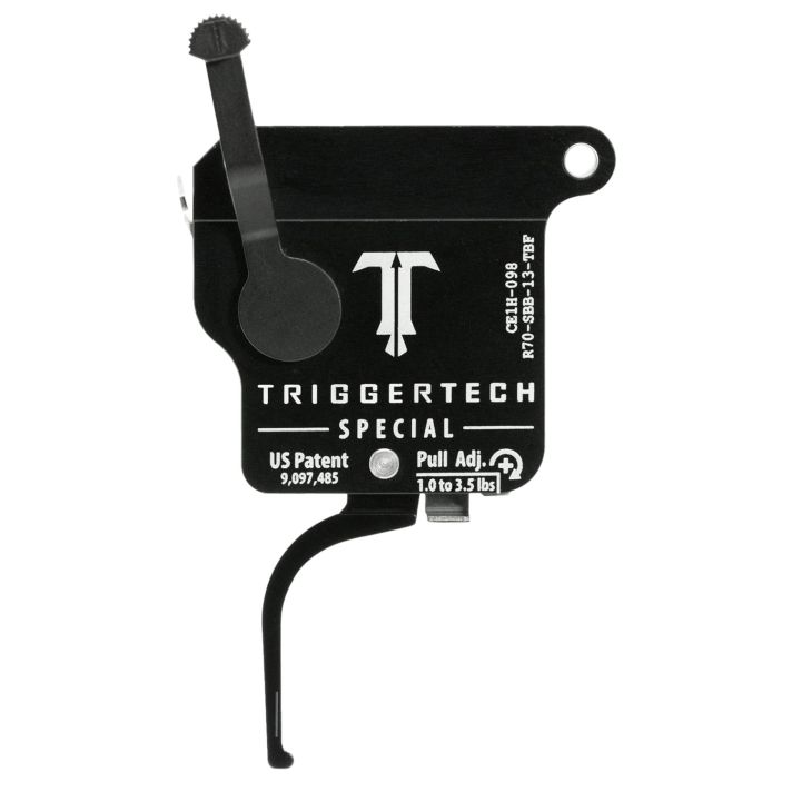 TriggerTech R70SBB13TBF SpecialSingle-Stage Flat Trigger with 1-3.50 lbs Draw Weight for Remington 700 Right